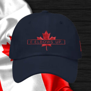 E Elbows Up Canada Maple Leaf Hat