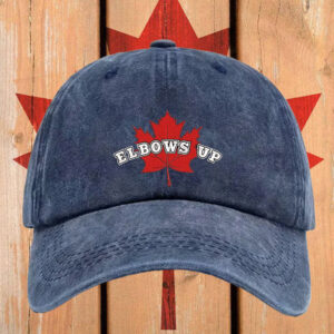 Elbows Up Canada, Maple Leaf Canada Embroidered Hat