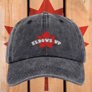 Elbows Up Canada, Maple Leaf Canada Embroidered Hat