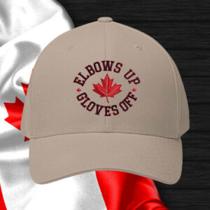 Elbows Up Gloves Off Fun Hockey Hat