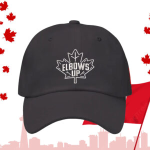 Embroidered Elbows Up Canada Maple Leaf Hat