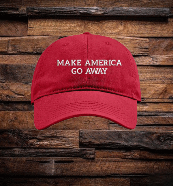 Embroidered Make America Go Away, Canada Maple Leaf Hat