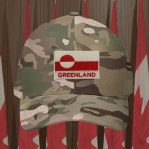 Greenland National Flag Embroidered Hat