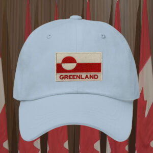 Greenland National Flag Embroidered Hat