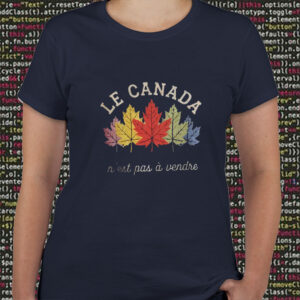 Le Canada N'est pas a vendre, Canada Maple Leaf T-Shirt