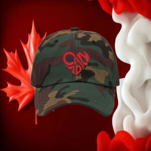 Canada Heart Embroidery Hat