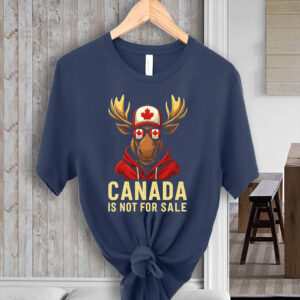 Canada Is Not For Sale Moose - Bold Patriotic Canadian Animal Graphic T-Shirt