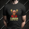 Canada Is Not For Sale Moose - Bold Patriotic Canadian Animal Graphic T-Shirt