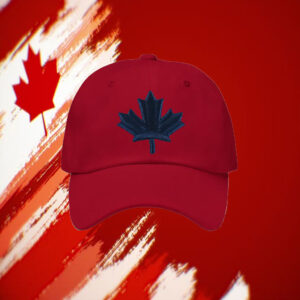 Canadian Blue Maple Leaf 2025 Hat