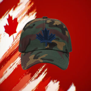 Canadian Blue Maple Leaf 2025 Hat
