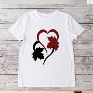 Canadian Maple Leaf & Heart 2025 T-Shirt