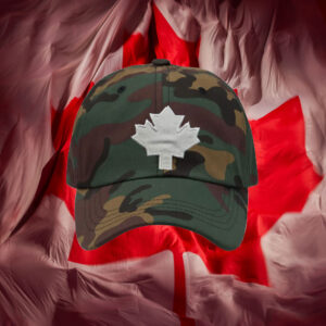 Canadian Maple Leaf Navy Embroidered Hat