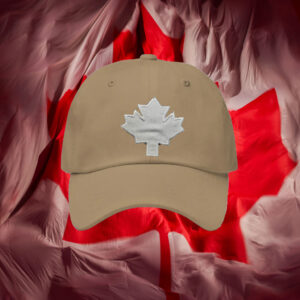 Canadian Maple Leaf Navy Embroidered Hat
