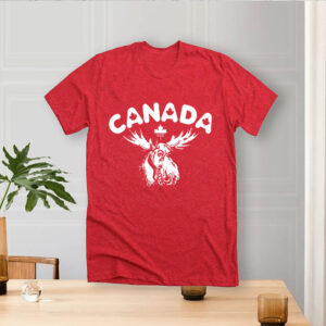 Canadian Moose - Montreal Toronto Canada Flag Maple Leaf T-Shirt