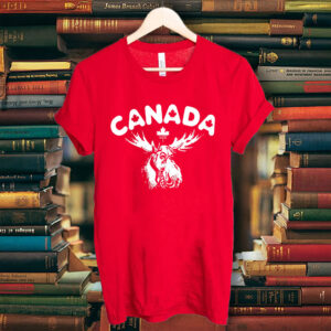 Canadian Moose - Montreal Toronto Canada Flag Maple Leaf T-Shirt