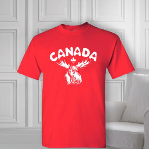 Canadian Moose - Montreal Toronto Canada Flag Maple Leaf T-Shirt