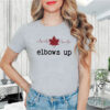 ELBOWS UP Lettering & Red Maple Leaf 2025 T-Shirt