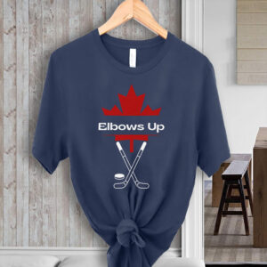 Elbows Up Canada - Maple Leaf Elbows Up Hockey 2025 T-Shirt