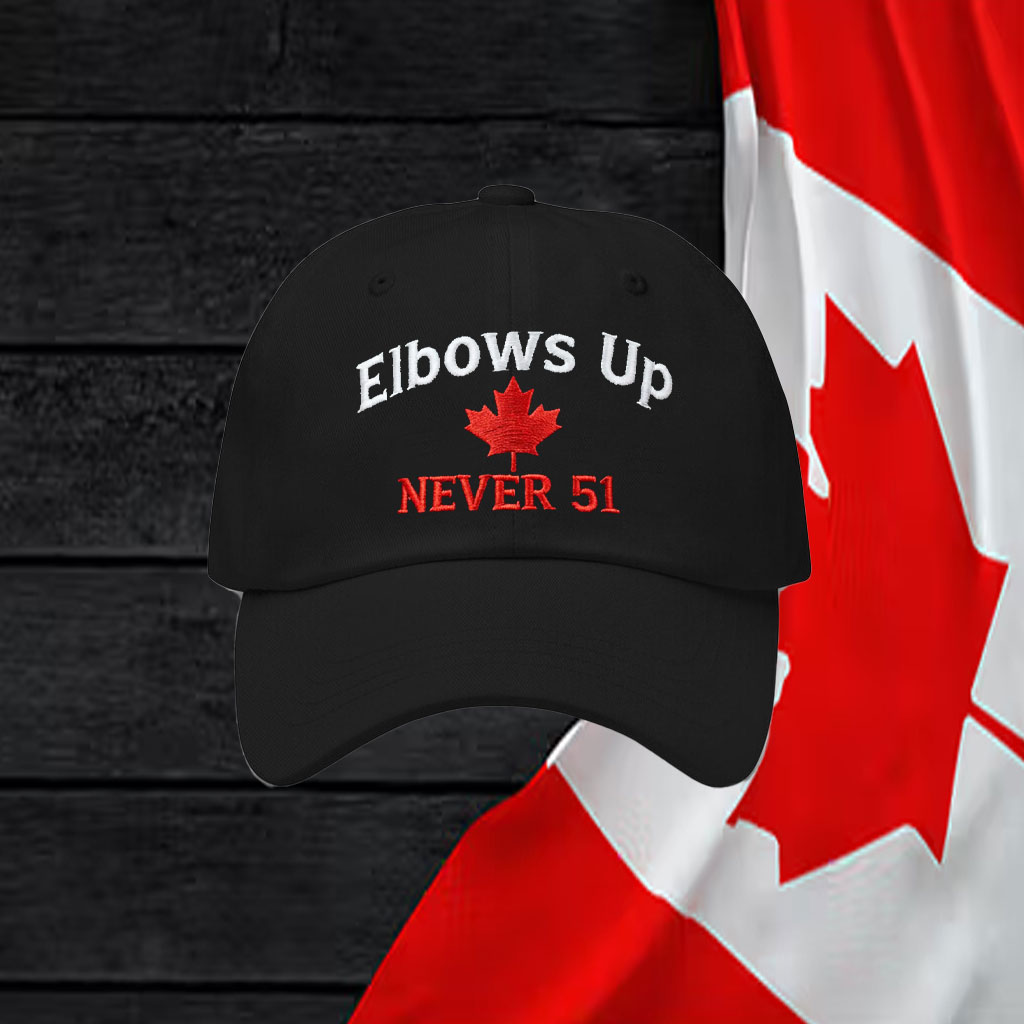 Elbows Up Never 51 Baseball Hats