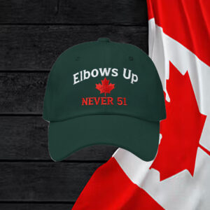 Elbows Up Never 51 Baseball Hats