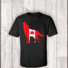 Proud Canadian Canada Grey Wolf Canada Day T-Shirt