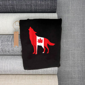 Proud Canadian Canada Grey Wolf Canada Day T-Shirt